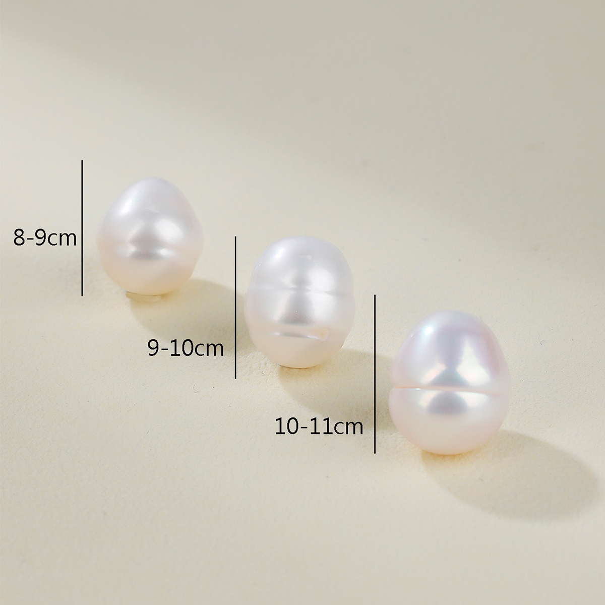 8-9mm freshwater cultured pearl loose beads wholesale white potato shape pearl jewelry making