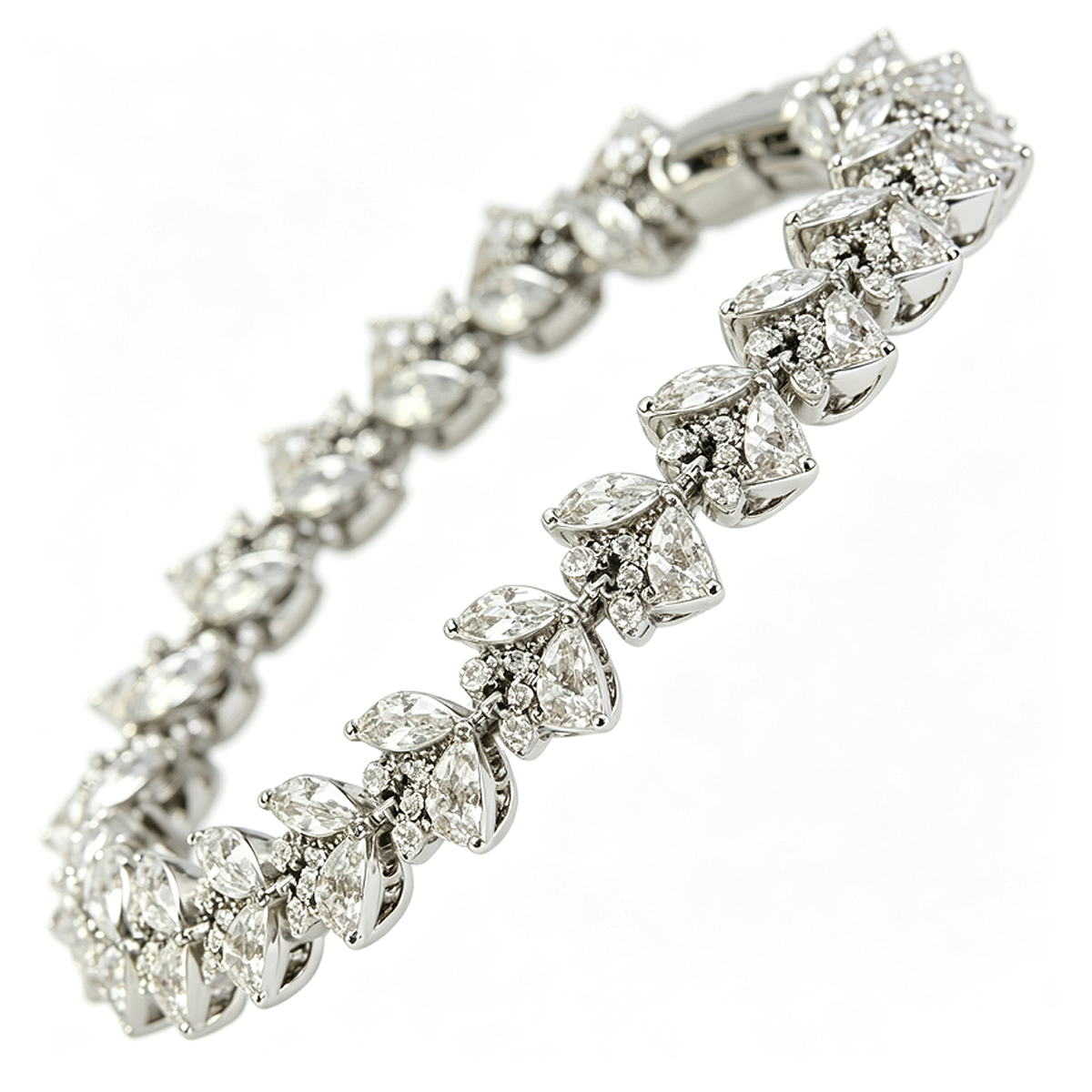 elegant white zircon bracelet for women girls