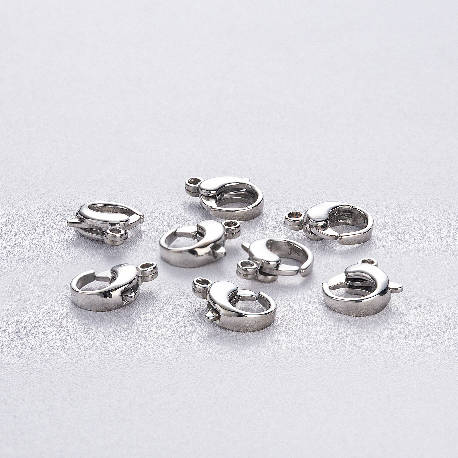 unique silver round clasp jewelry findings accessaries wholesale