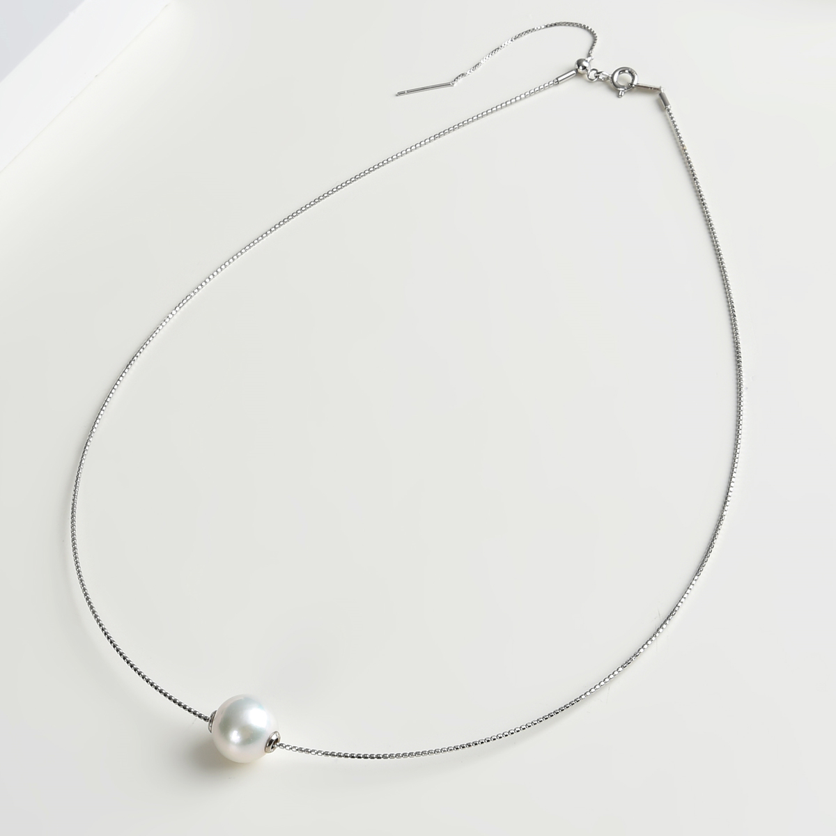 10-11mm freshwater pearl 925 sterling silver necklace for women