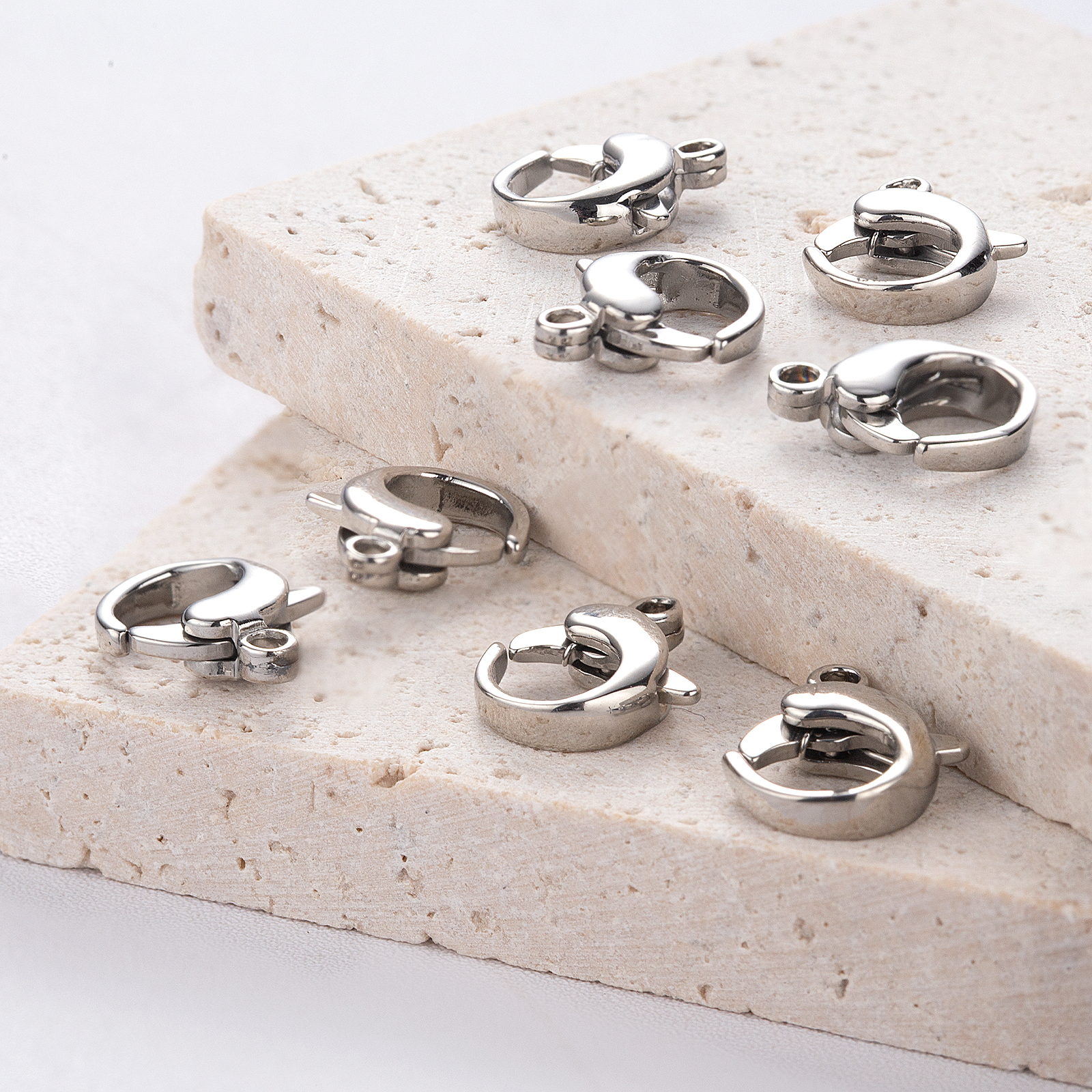 925 sterling silver round clasp unique pearl jewelry finding wholesale