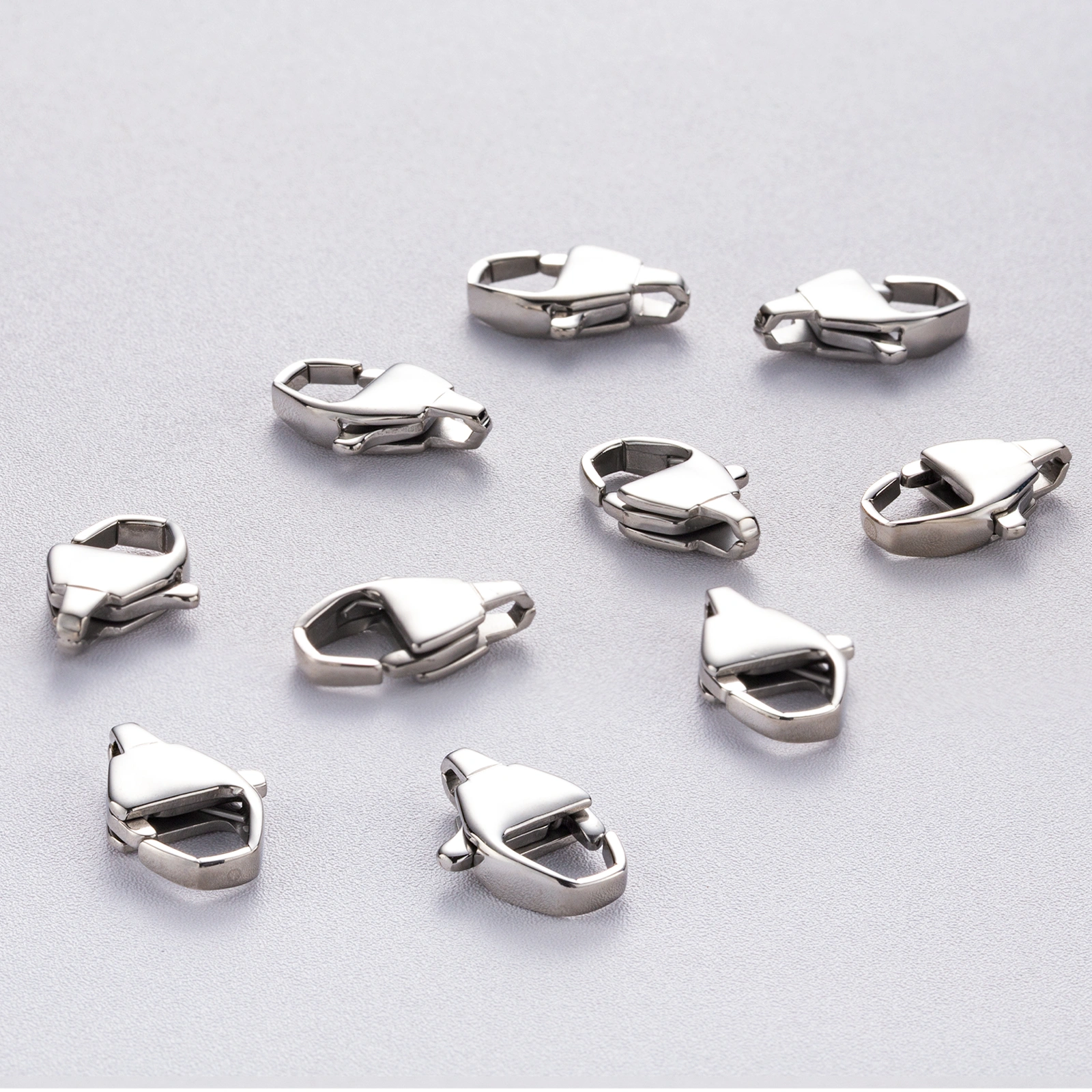 fashion square shape 925 sterling silver clasp jewelry accessaries wholesale