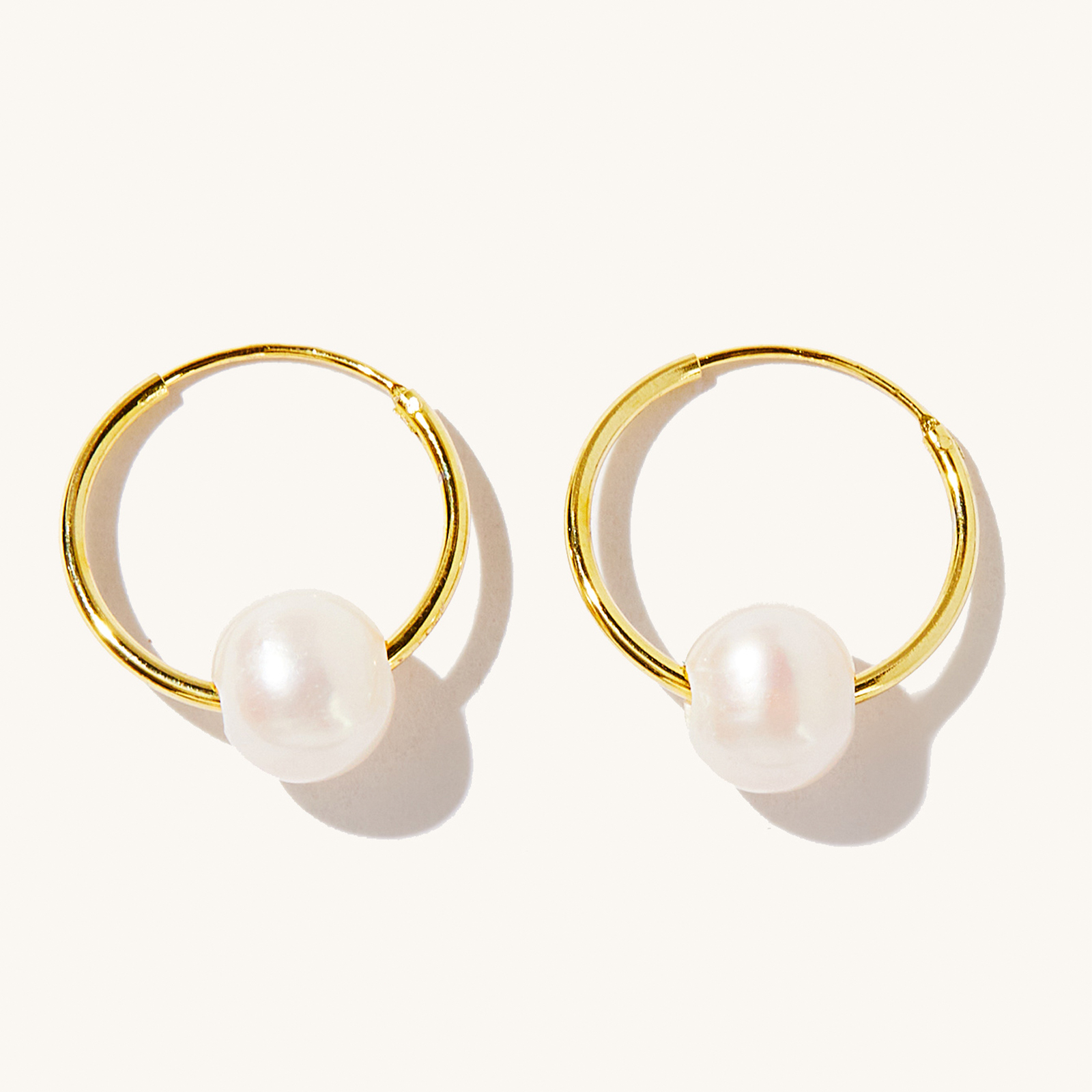 925 sterling silver huggie earrings fashion elegant 8-9mm freshwater cultured pearl earrings women girls jewelry gifts