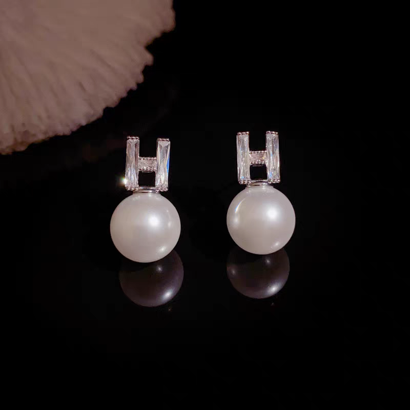 925 sterling silver earrings with freshwater pearl drop earring for women