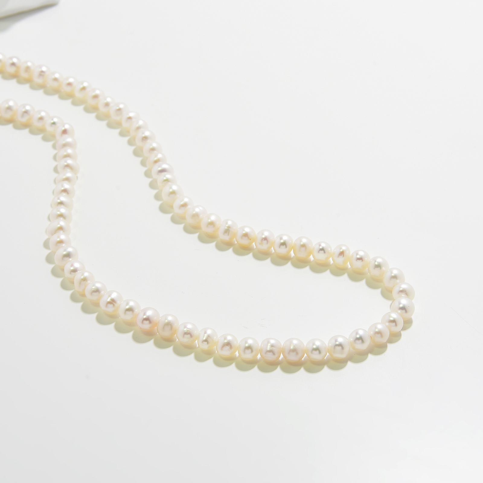 8-9mm freshwater cultured baroque pearl with 925 sterling silver necklace handmade jewelry gift for women
