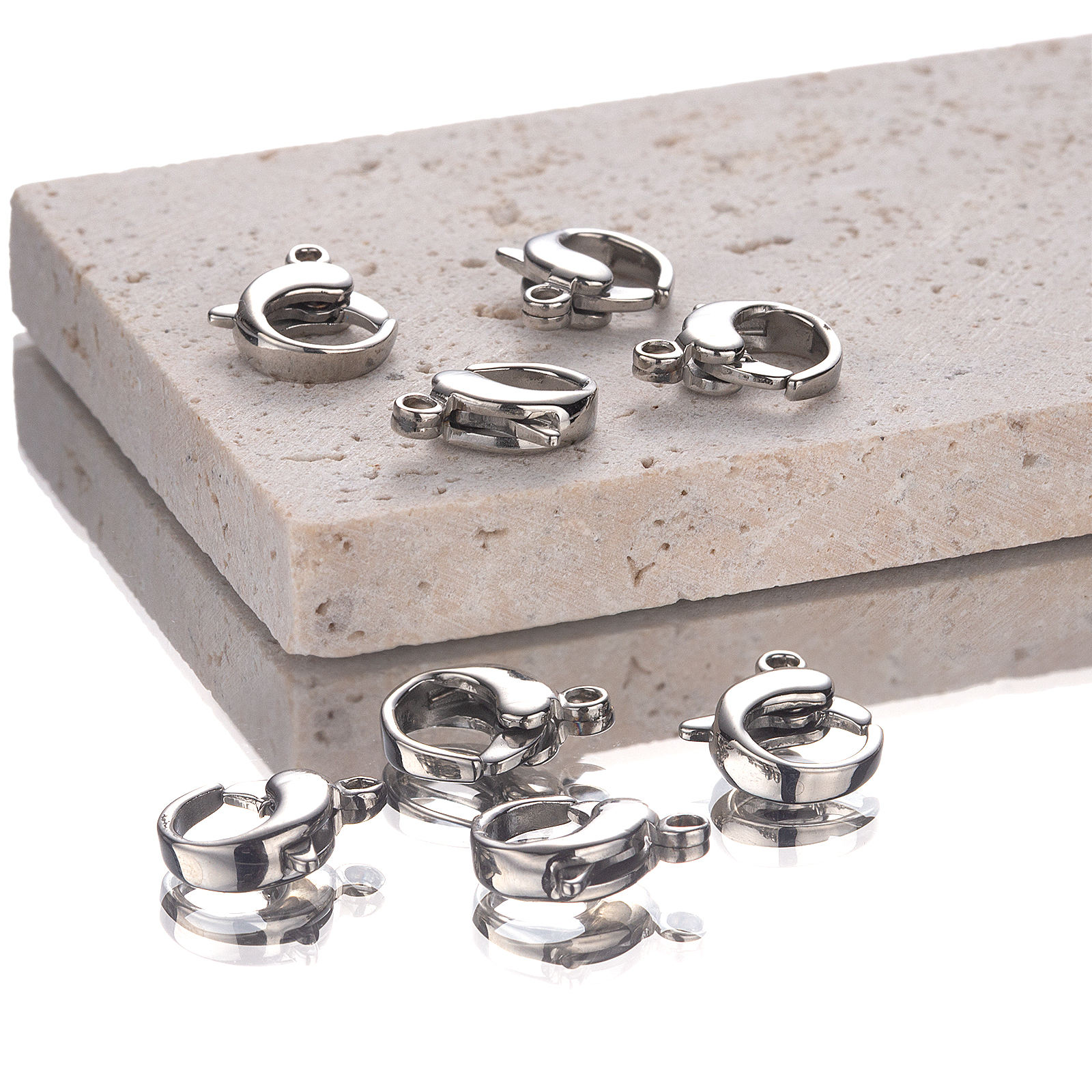fashion 925 sterling silver round clasp jewelry accessaries wholesale