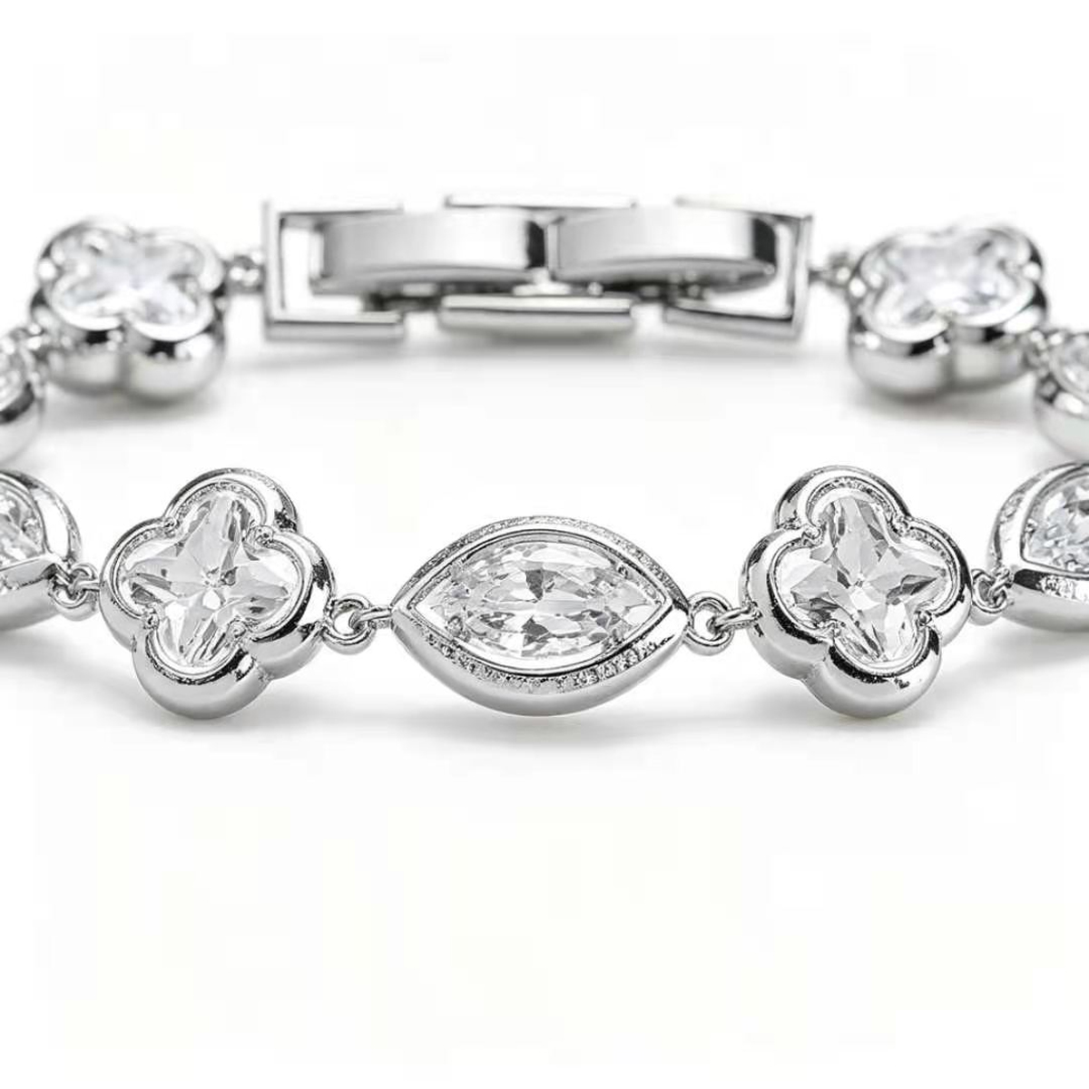 elegant white zircon bracelet for women girls