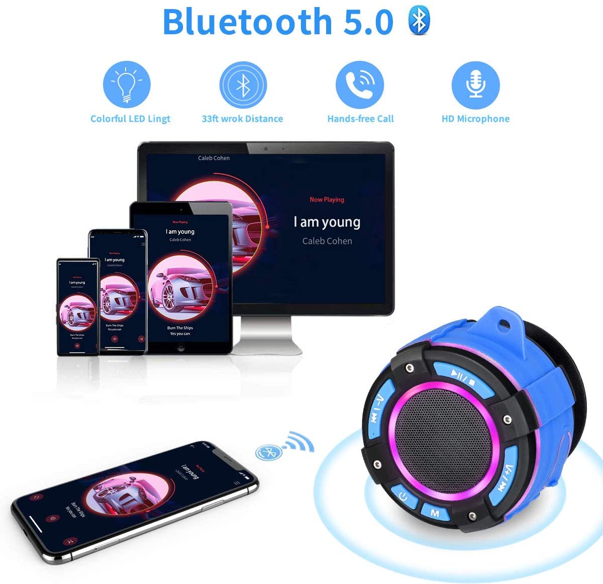 IPX7 WATERPROOF BLUETOOTH SPEAKER