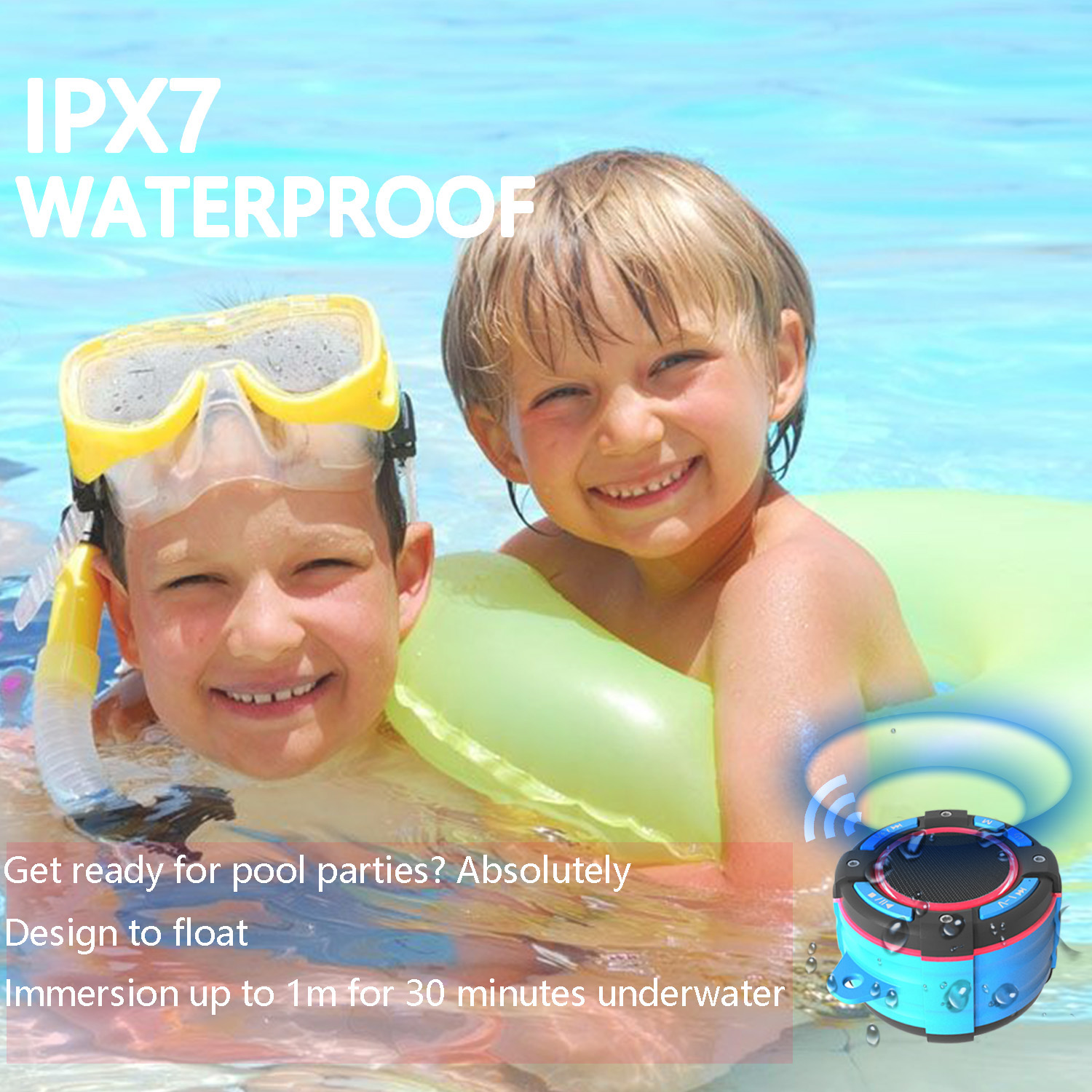 IPX7 WATERPROOF BLUETOOTH SPEAKER