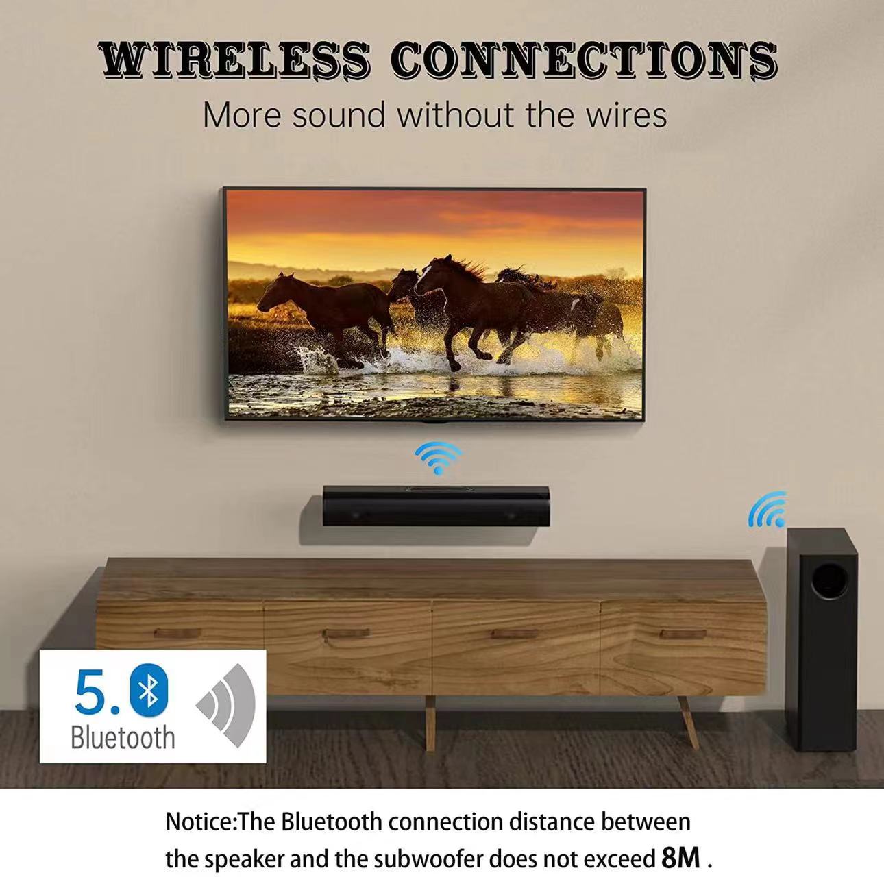 Wireless Connections More Sound without the wires