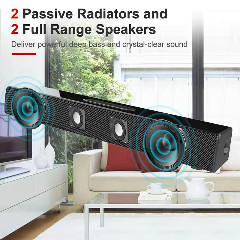 80W 2.1ch Soundbar with Powerful Wireless subwoofer, S-Force PRO Front Surround Sound, and Dolby Digital.