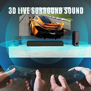 80W 2.1ch Soundbar with Powerful Wireless subwoofer, S-Force PRO Front Surround Sound, and Dolby Digital.