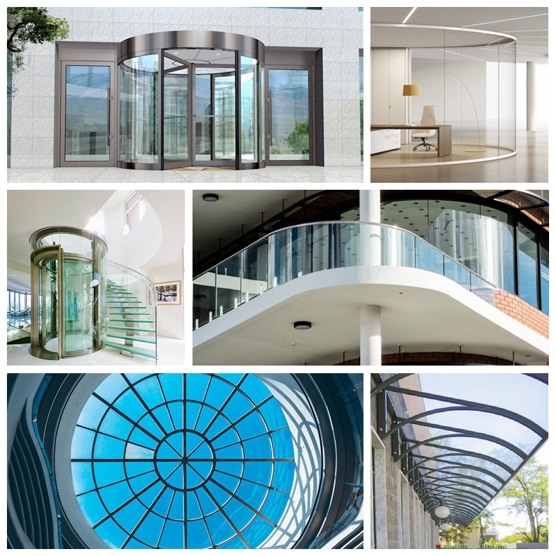 SZG curved laminated glass applications