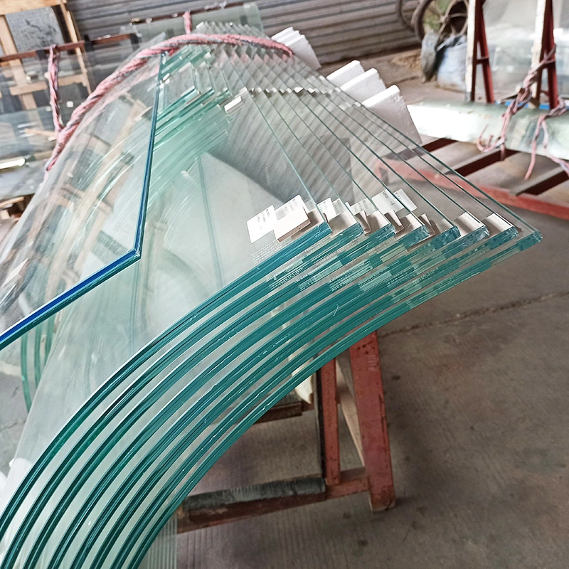 17.52mm low iron curved laminated glass-SZG