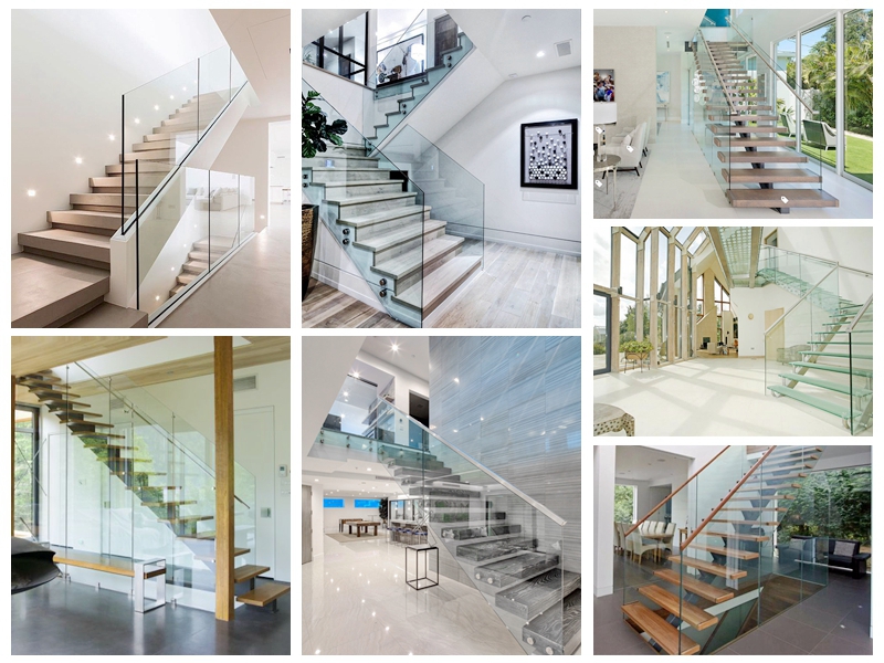 laminated glass stair railing