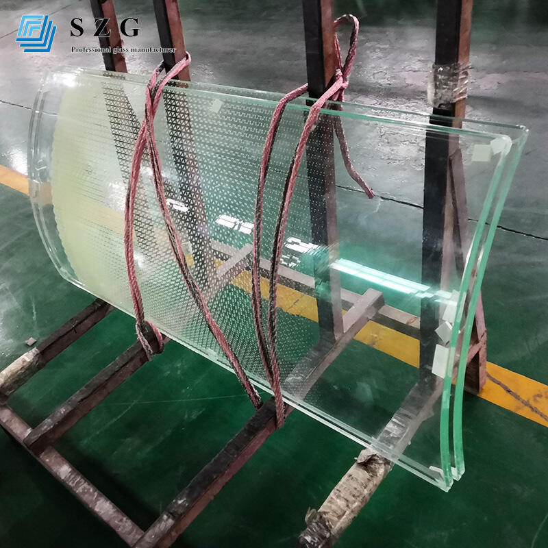 SZG silk screen lamianted curved glass