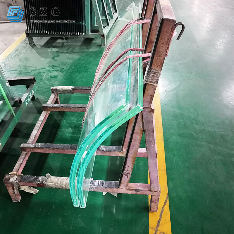 SZG silk screen lamianted curved glass