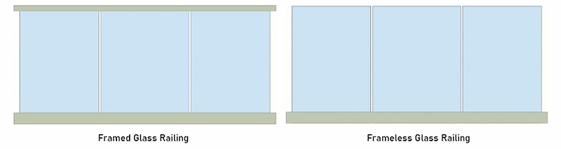 laminated glass stair railing