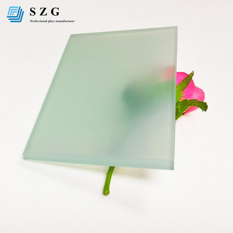 SZG acid etched frosted laminated glass