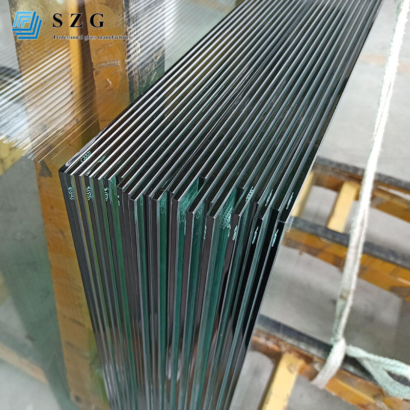 10mm tempered glass for frameless bifold door-SZG