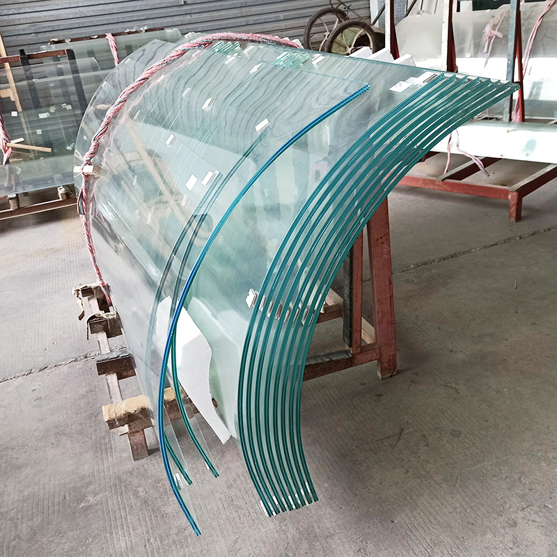 17.52mm low iron curved laminated glass-SZG