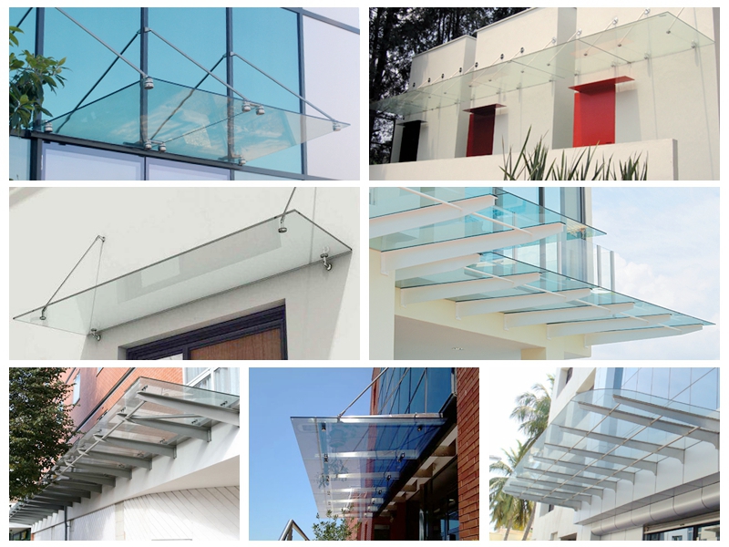SZG 5+5mm laminated glass for awning roof