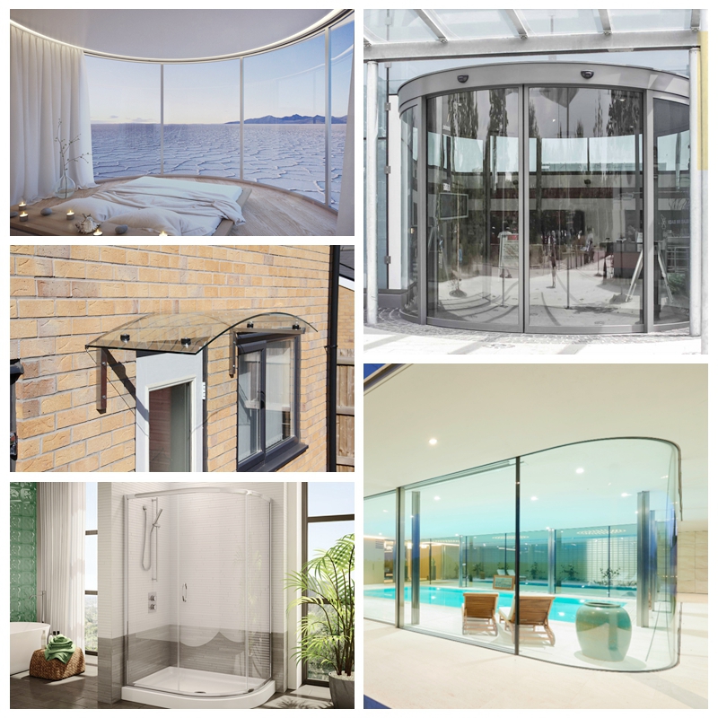 19mm curved toughened safety glass-SZG