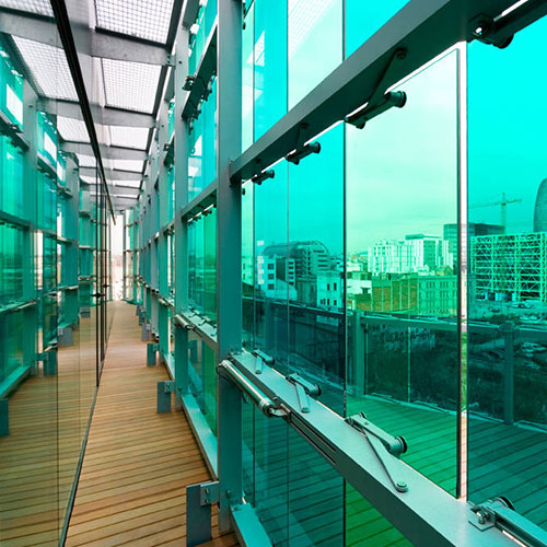 green tinted tempred glass-SZG