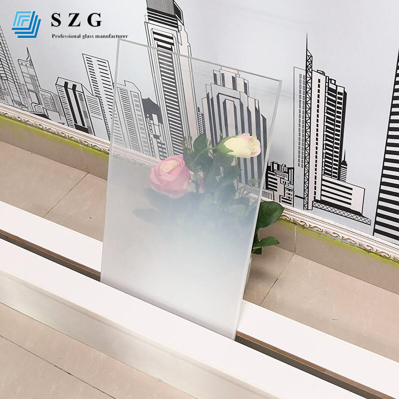gradient frosted tempered laminated glass-szg