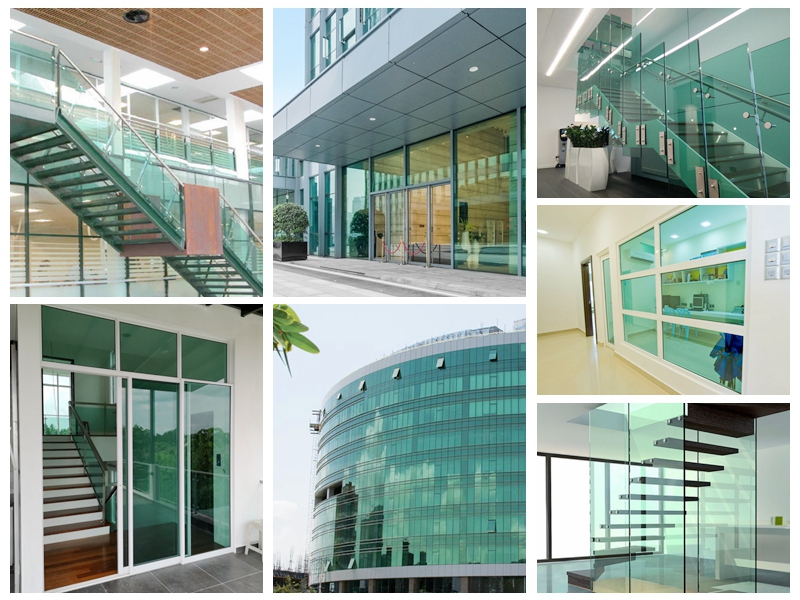 green tinted tempred glass-SZG