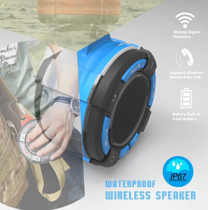 RUGGED WATERPROOF BLUETOOTH SPEAKER