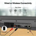 80w subwoofer home theater with optical coaxial aux in function