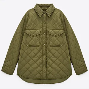 Quilted Oversize Padded Shacket