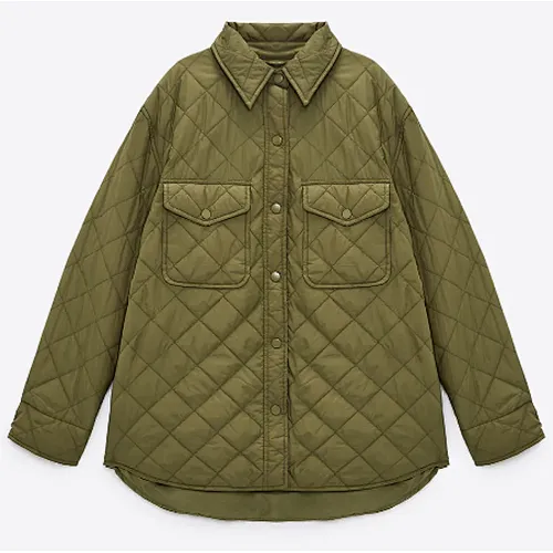 Quilted Oversize Padded Shacket