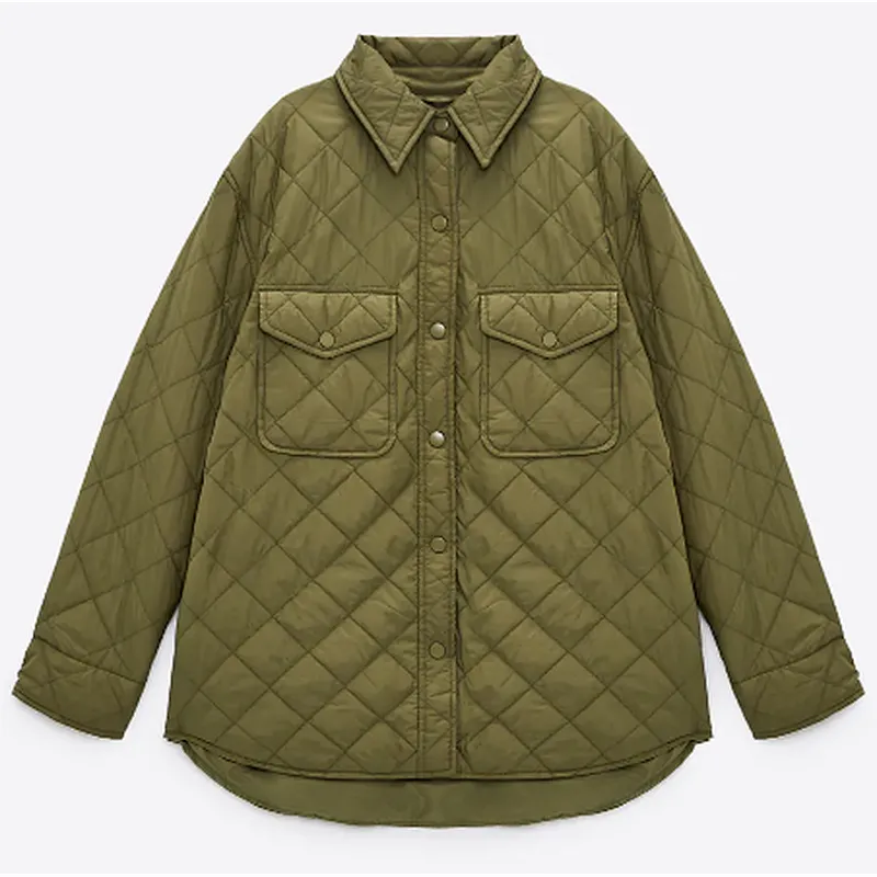 Quilted Oversize Padded Shacket