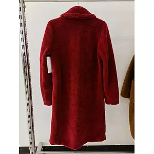 Vintage Red Faux Sherpa Coat