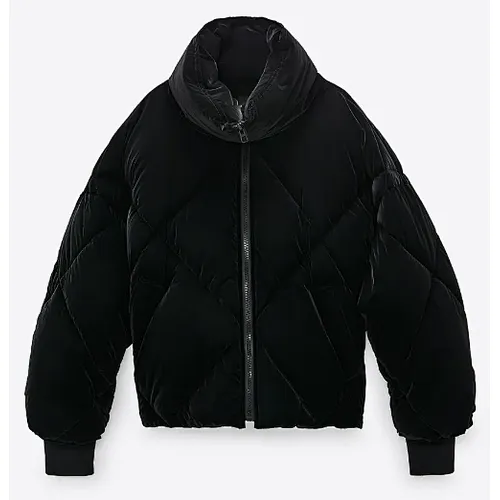 Stand Collar Short Puffers Women Padded Jacket