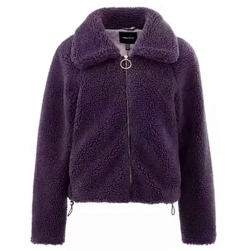 Brief Design Faux Sherpa Fleece Jacket