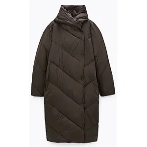 Hooded Collar Quilting Padded women jacket