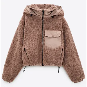 Heavy Faux Fur Hooded Jacket