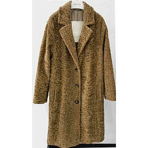 Mid-length Ripple Women Faux Fur Coat