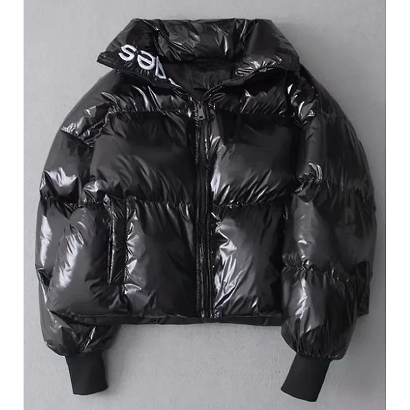 Shiny Color Waterproof Women Padded Jacket