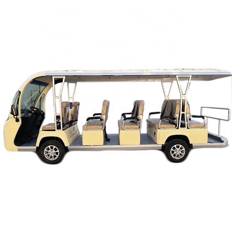 4 row 14 passengers Electric 4 wheel tour bus sightseeing car & bus