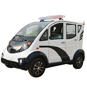 Electric patrol car 5 seats double row public security city management park four-wheel battery car