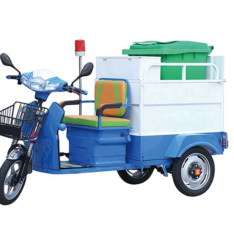 Electric single barrel cleaning Trishaw electric garbage truck street pickup truck