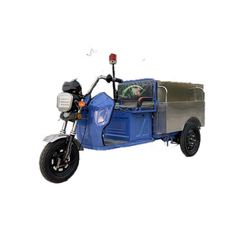 pickup trucks for sale stainless steel closed cabin electric rubbish collection tricycle