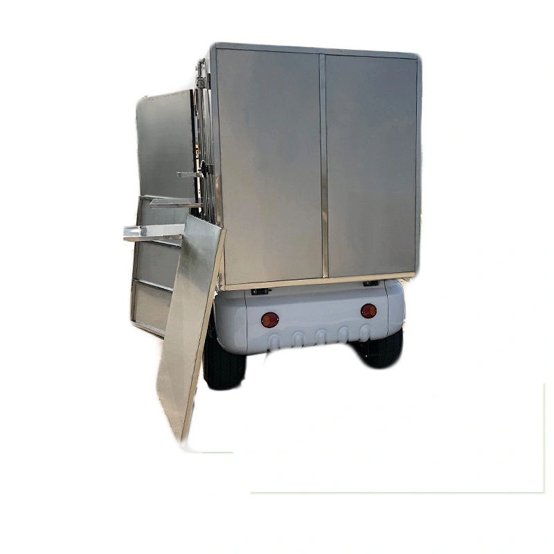 enclosed 4 wheel electric trike freight liner truck hotel use electric cargo