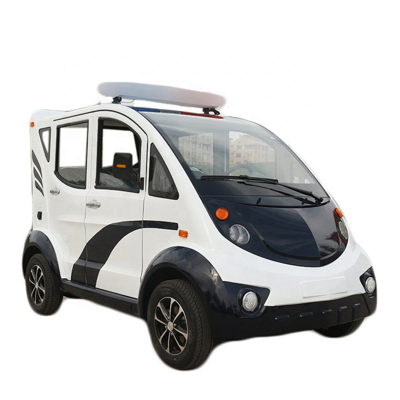 Electric patrol car 5 seats double row public security city management park four-wheel battery car