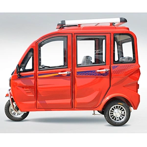 mid-east fully enclosed closed electric 3 wheel trike mobility scooter tuk tuk rickshaw for sale
