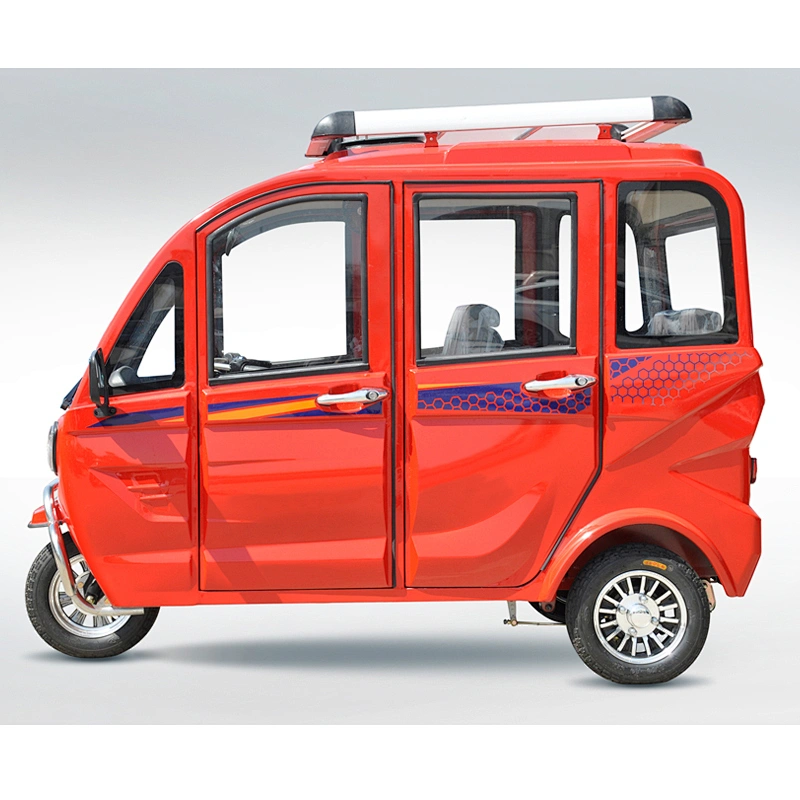 mid-east fully enclosed closed electric 3 wheel trike mobility scooter tuk tuk rickshaw for sale